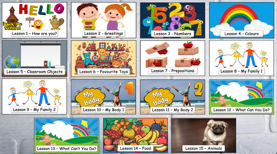 Grade 1 - Semester 1 - Week 01 - First day of school - How are you? - ESL PowerPoint Lesson