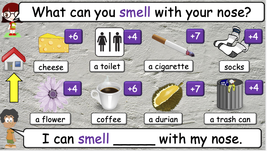 Grade 4 - ESL Lesson - Our Five Senses - PowerPoint Lesson