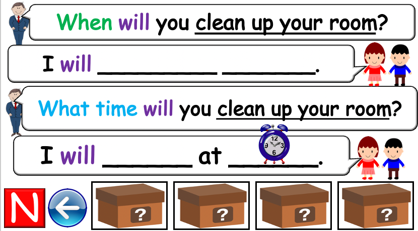 Grade 4 (or 5) - ESL Lesson - Daily Activities (Before/After) - PowerPoint Lesson
