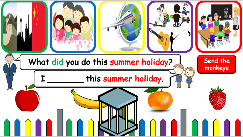Grade 5-6 - ESL Lesson - What did you do this summer holiday? - PowerPoint Lesson