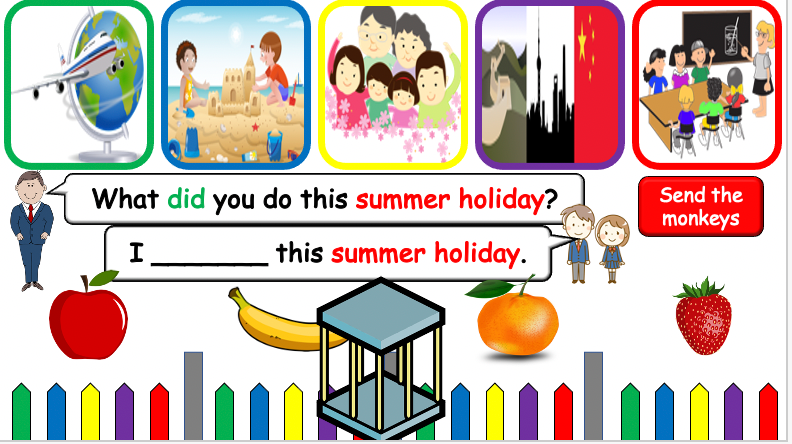 Grade 5-6 - ESL Lesson - What did you do this summer holiday? - PowerPoint Lesson