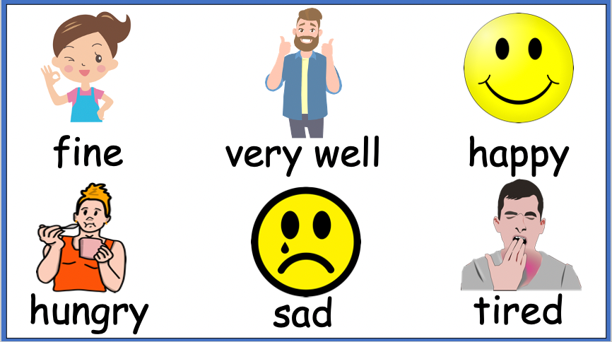 Grade 1-2 - ESL Lesson - First Day of School / How are you? Vocabulary Set 1 - PowerPoint Lesson