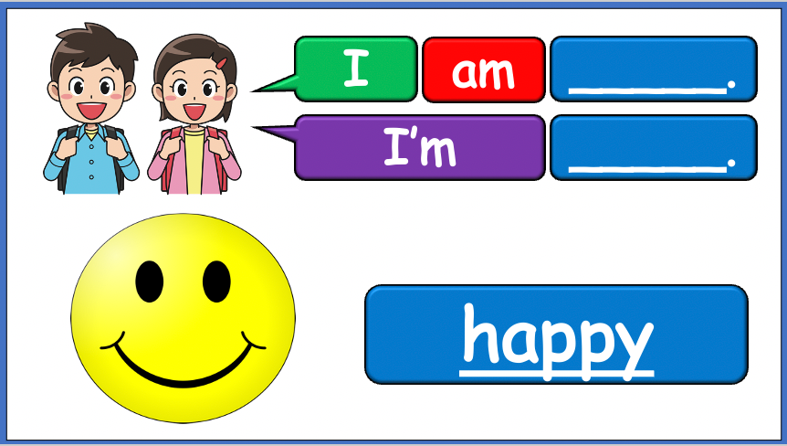 Grade 1-2 - ESL Lesson - First Day of School / How are you? Vocabulary Set 1 - PowerPoint Lesson