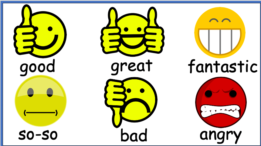 Grade 1-2 - ESL Lesson - First Day of School / How are you? Vocabulary Set 2 - PowerPoint Lesson