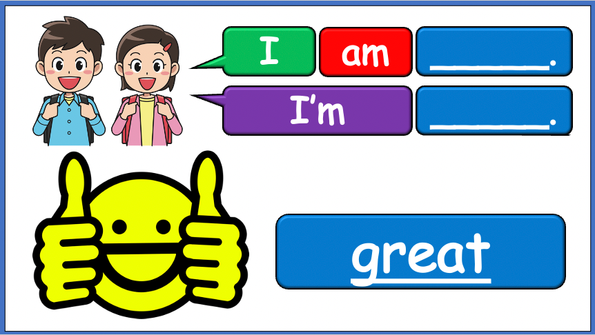 Grade 1-2 - ESL Lesson - First Day of School / How are you? Vocabulary Set 2 - PowerPoint Lesson