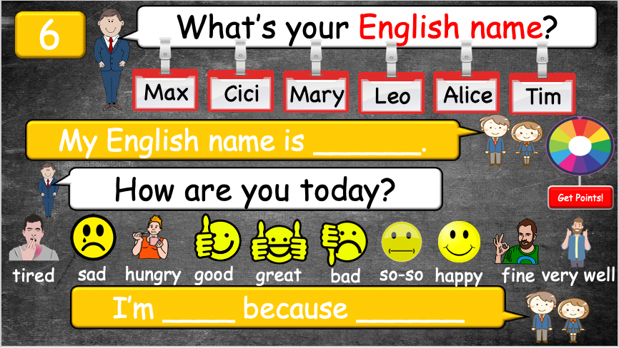 Grade 3-4 - ESL Lesson - First day of school? - Self-Introductions - PowerPoint Lesson