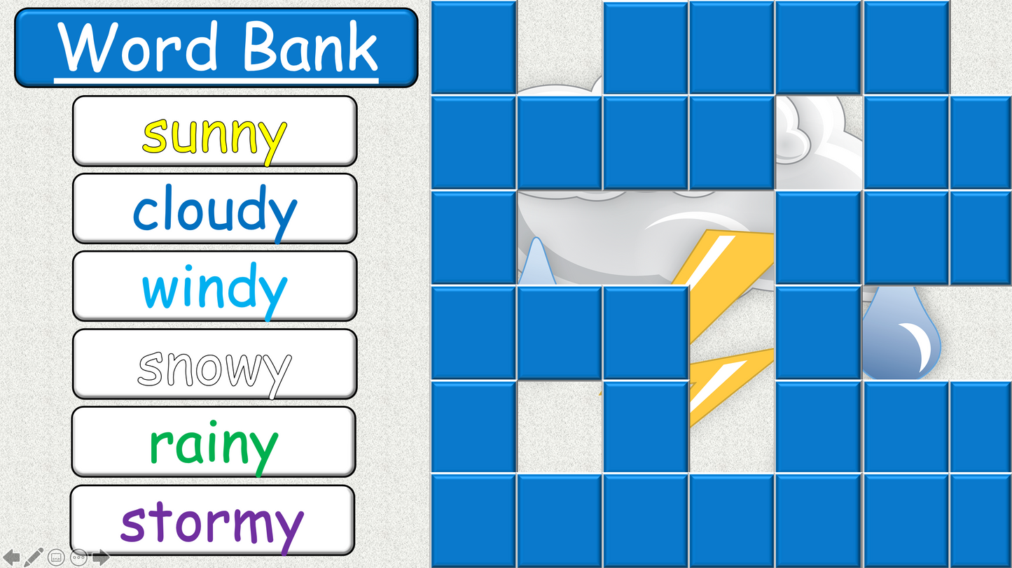 Grade 1-2 (or 3) - ESL Lesson - How's the weather today? - PowerPoint Lesson
