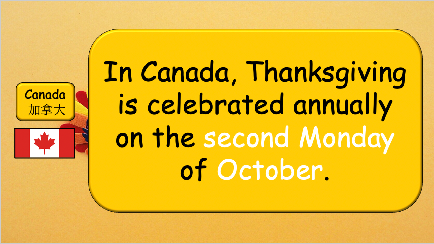 Grade 5-6 - ESL Lesson - Thanksgiving Lesson