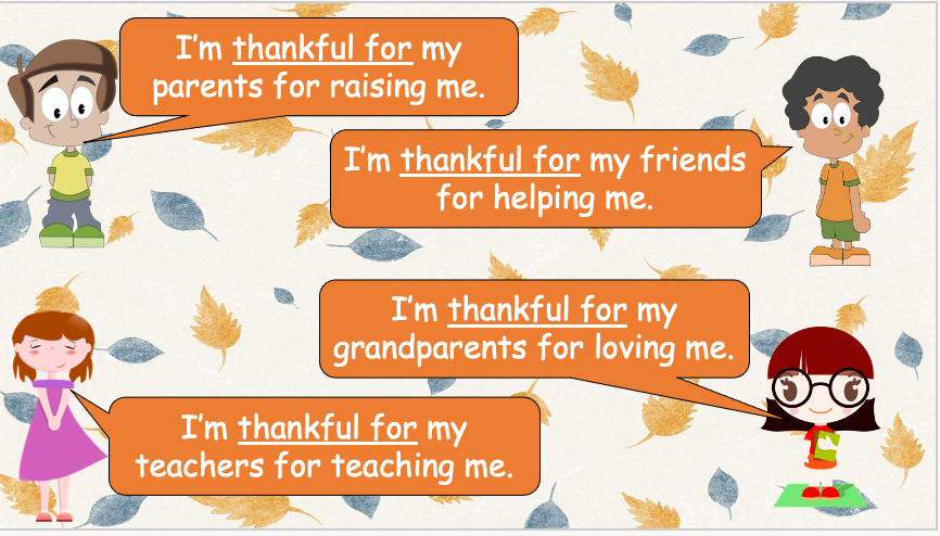 Grade 5-6 - ESL Lesson - Thanksgiving Lesson