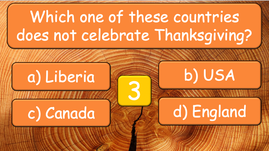 Grade 5-6 - ESL Lesson - Thanksgiving Lesson