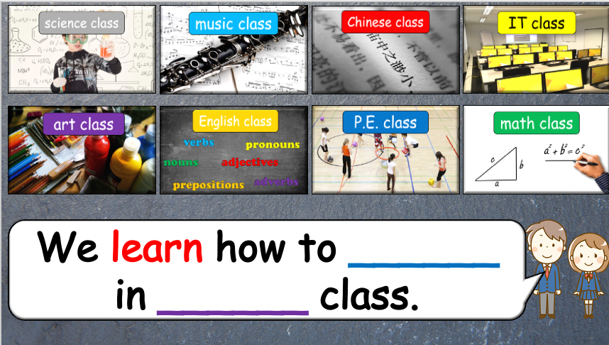 Grade 4-5 - ESL Lesson - School Subjects (Part 2) + What do you learn? - PowerPoint Lesson