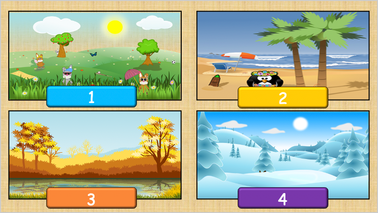 Grade 1-2 - ESL Lesson - Seasons - Part 1 - Weather and Adjectives - PowerPoint Lesson