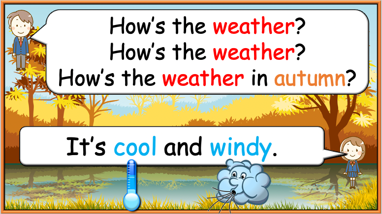 Grade 1-2 - ESL Lesson - Seasons - Part 1 - Weather and Adjectives - PowerPoint Lesson