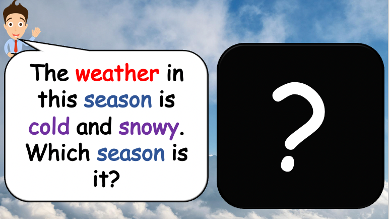 Grade 1-2 - ESL Lesson - Seasons - Part 1 - Weather and Adjectives - PowerPoint Lesson