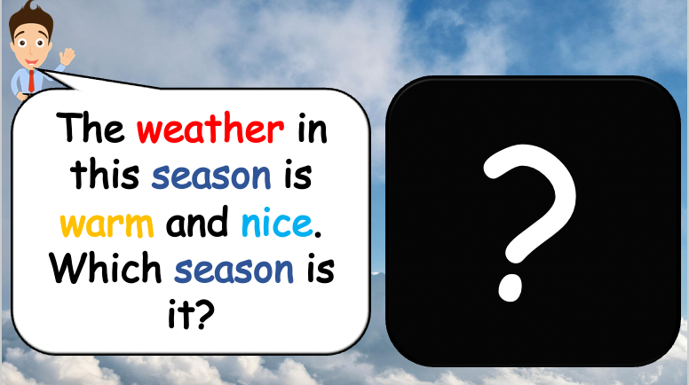 Grade 1-2 - ESL Lesson - Seasons - Part 1 - Weather and Adjectives - PowerPoint Lesson