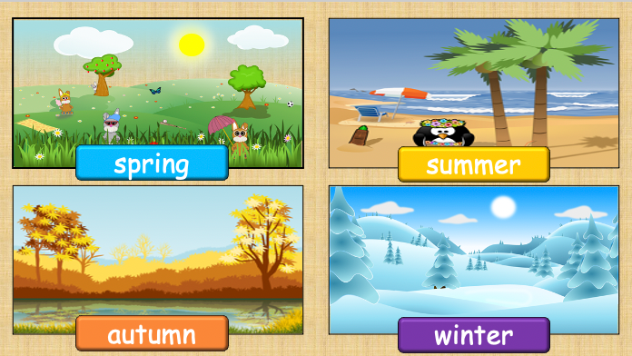 Grade 1-2 - ESL Lesson - Seasons - Part 1 - Weather and Adjectives - PowerPoint Lesson