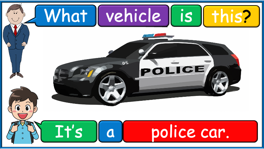 Grade 2 (or 1) - ESL Lesson - Vehicles - Part 1 - PowerPoint Lesson