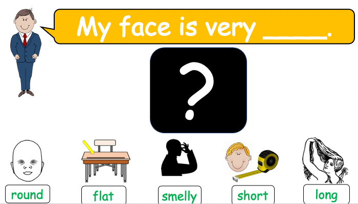 Grade 2-3 - ESL Lesson - Body Parts / Adjectives - PowerPoint Lesson