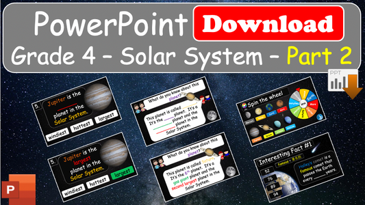 Grade 4 - ESL Lesson - Solar System - Part 2 - PowerPoint Lesson