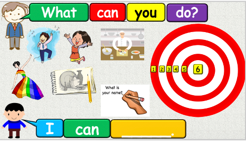 Grade 1 - ESL Lesson - What can you do? / Simple Verbs - PowerPoint Lesson