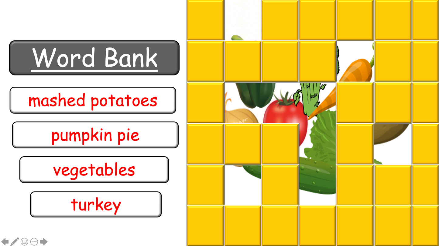 Grade 2-3 - ESL Lesson - Thanksgiving Lesson - PowerPoint Lesson