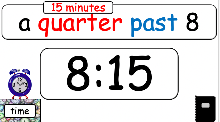 Grade 4 - ESL Lesson - What time is it? - Harder Version - PowerPoint Lesson
