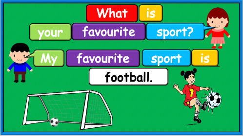Grade 2-3 (or 4) - ESL Lesson - Favourite Sports - PowerPoint Lesson