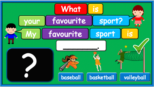 Grade 2-3 (or 4) - ESL Lesson - Favourite Sports - PowerPoint Lesson