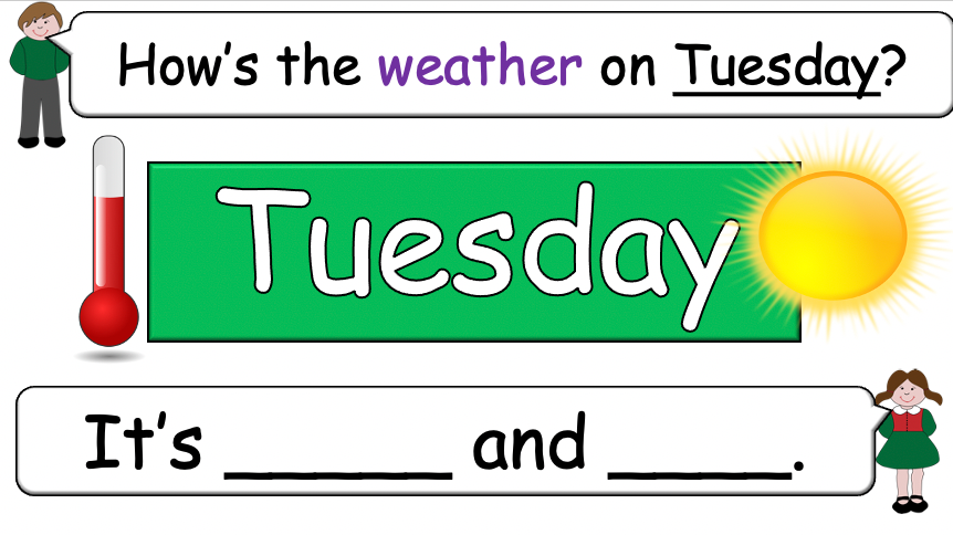 Grade 2-3 - ESL Lesson - Clothing/What will you wear? - PowerPoint Lessomn