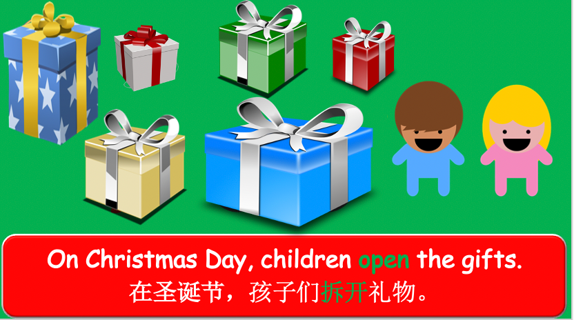 Grade 1-3 - ESL Lesson - Christmas Lesson - PowerPoint Lesson
