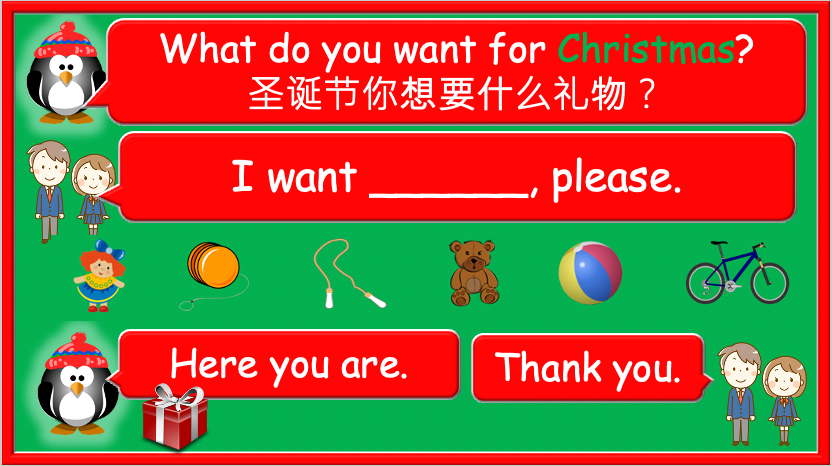 Grade 1-3 - ESL Lesson - Christmas Lesson - PowerPoint Lesson