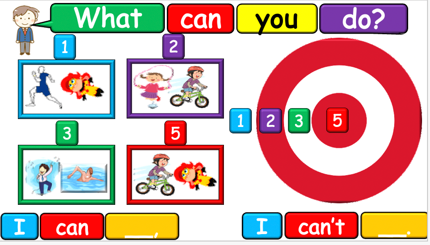 Grade 2-3 - ESL Lesson - What can you do? - PowerPoint Lesson