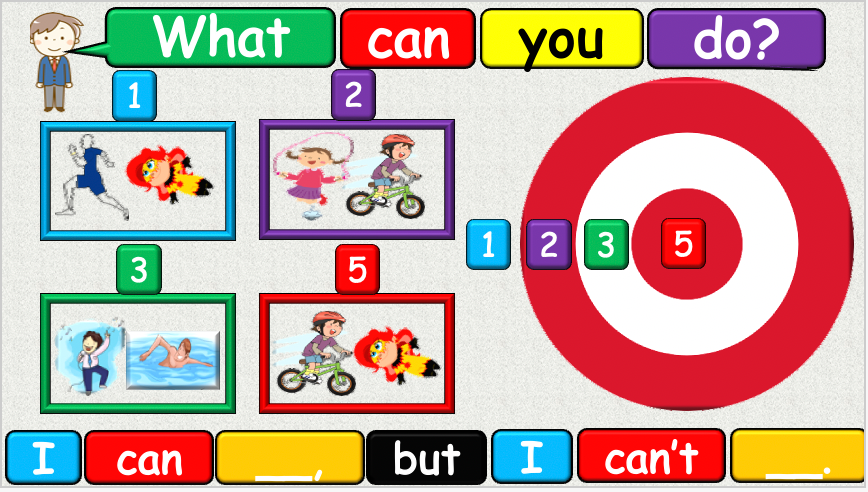 Grade 2-3 - ESL Lesson - What can you do? (but) - PowerPoint Lesson