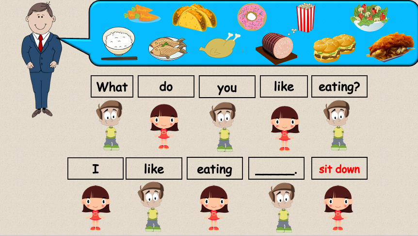 Grade 2-3 - ESL Lesson - What do you like eating? - Expanded Version - PowerPoint Lesson