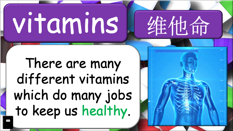 Grade 5-6 - ESL Lesson - Nutrients and Food Groups - Part 1 - PowerPoint Lesson