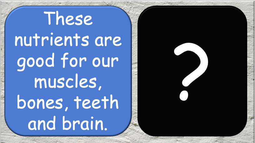 Grade 5-6 - ESL Lesson - Nutrients and Food Groups - Part 1 - PowerPoint Lesson