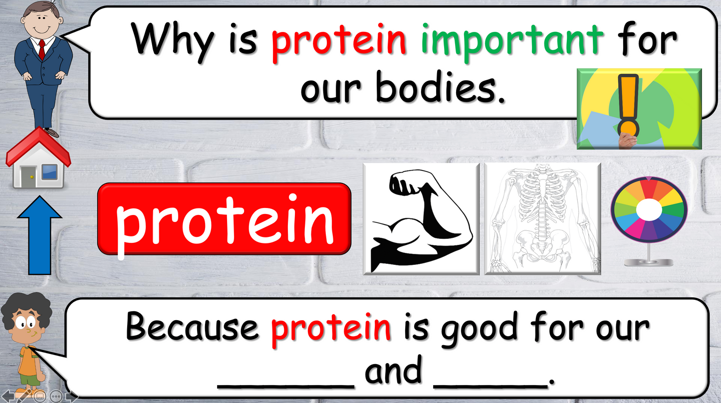 Grade 5-6 - ESL Lesson - Nutrients and Food Groups - Part 1 - PowerPoint Lesson
