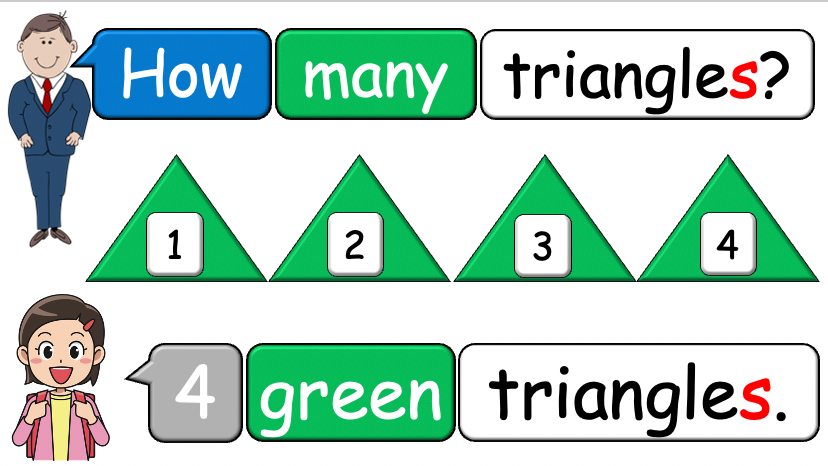 Grade 1-2 - ESL Lesson - Shapes and Plurals (Want) - PowerPoint Lesson