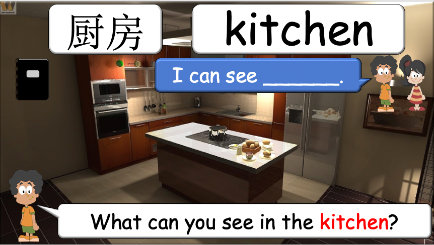 Grade 2-3 - ESL Lesson - At Home - Part 1 and 2 COMBO - 2 PowerPoints