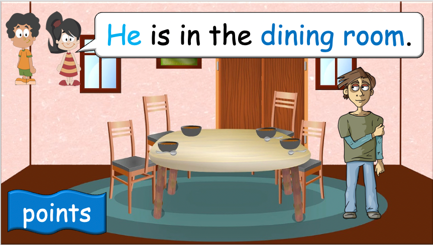 Grade 2-3 - ESL Lesson - At Home - Part 1 and 2 COMBO - 2 PowerPoints