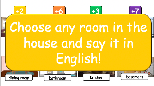 Grade 2-3 - ESL Lesson - At Home - Part 2 - Actions in each room
