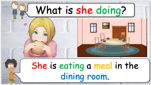 Grade 2-3 - ESL Lesson - At Home - Part 2 - Actions in each room