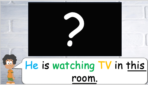 Grade 2-3 - ESL Lesson - At Home - Part 2 - Actions in each room