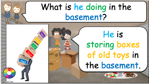 Grade 2-3 - ESL Lesson - At Home - Part 2 - Actions in each room