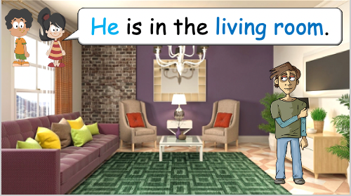 Grade 2-3 - ESL Lesson - At Home - Part 2 - Actions in each room