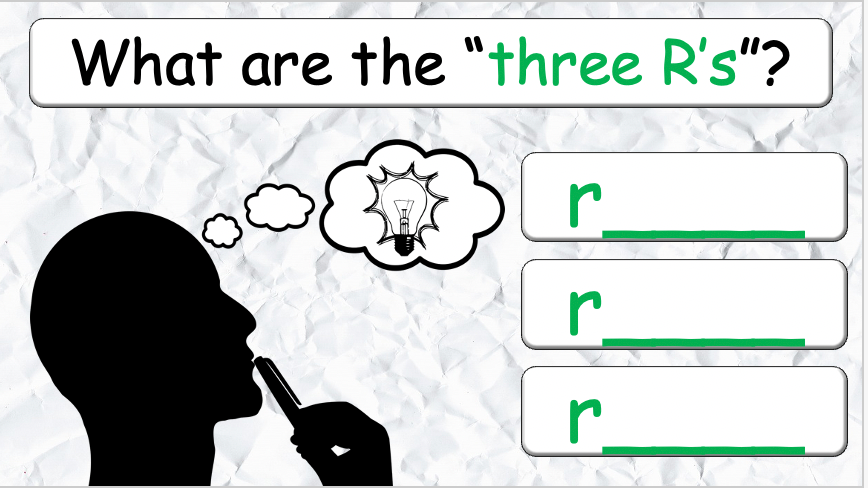 Grade 4-6 - ESL Lesson - Recycling - PowerPoint Lesson