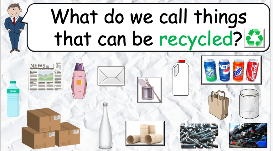 Grade 4-6 - ESL Lesson - Recycling - PowerPoint Lesson