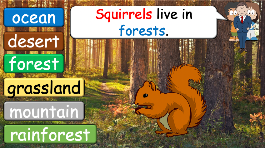 Grade 3-4 - ESL Lesson - Habitats and Wild Animals - Part 2