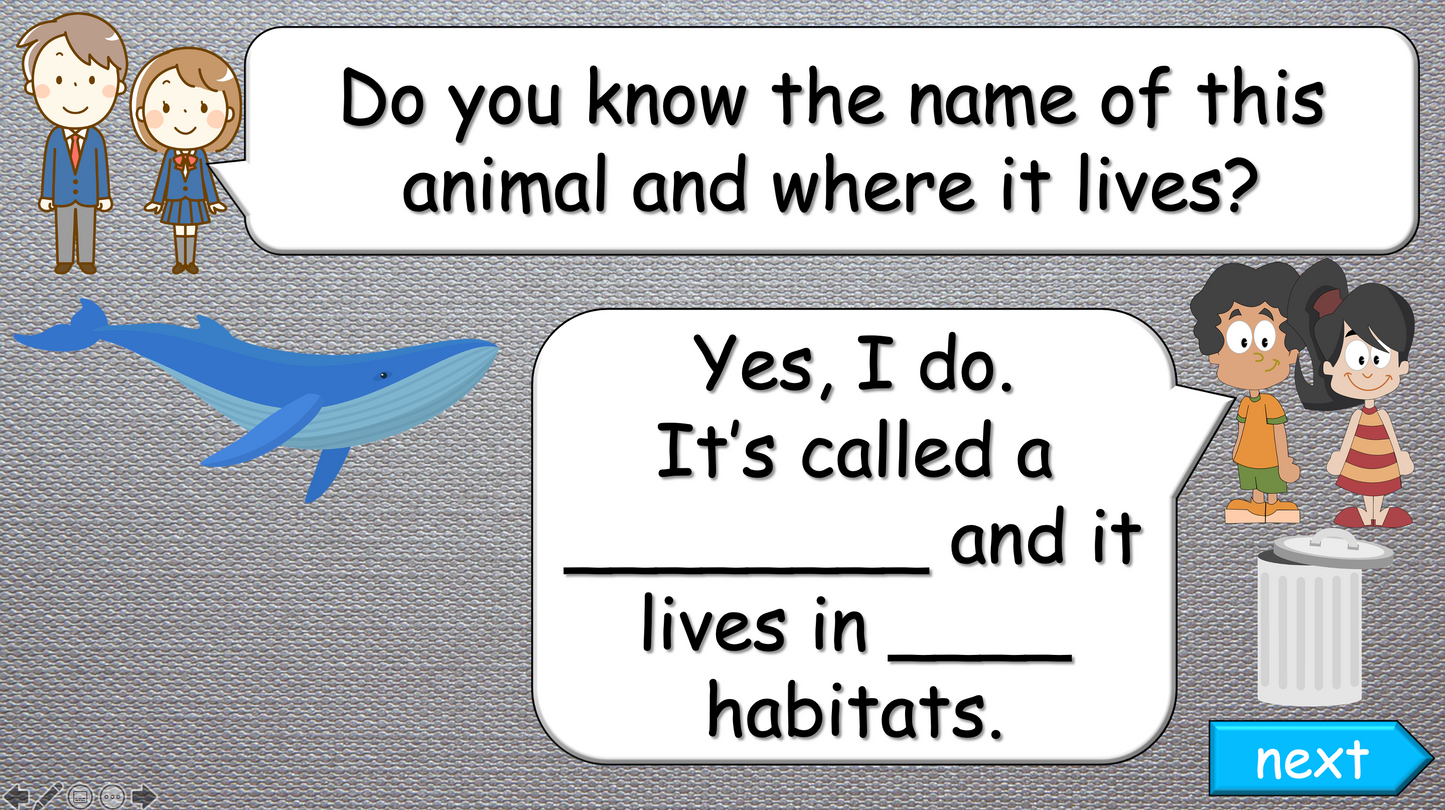 Grade 3-4 - ESL Lesson - Habitats and Wild Animals - Part 2