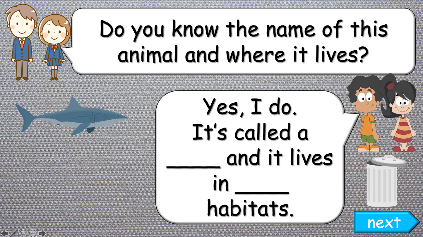 Grade 3-4 - ESL Lesson - Habitats and Wild Animals - Part 2